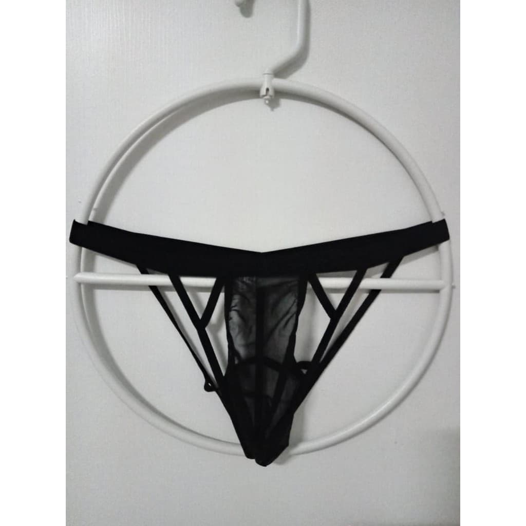 Cueca Jockstrap Fio Dental Masculina Erótica Preta - SexShop.