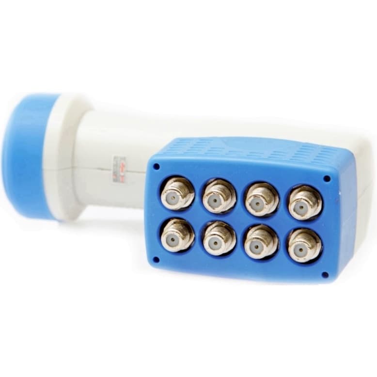 Lnb 8 saidas Universal Banda Ku UHD 4K - na caixa - resistente a agua