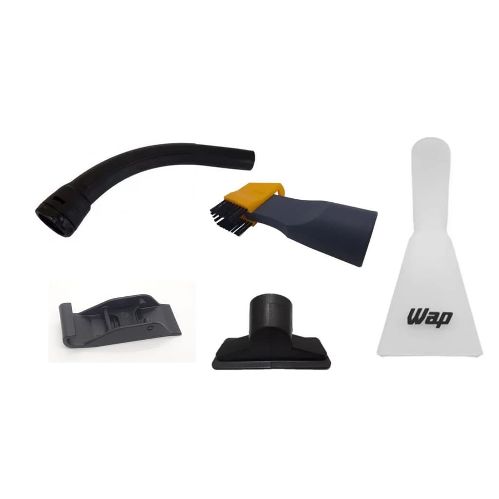 KIT BICO ESCOVA ARTICULADO + BOCAL TRANSPARENTE + FECHO + BICO RETANGULAR PEQUENO + BICO CURVO WAP GTW20 GTW 20 INOX
