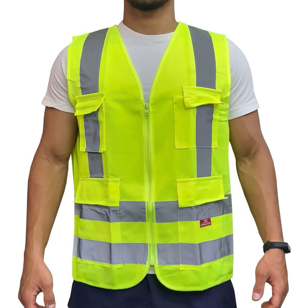 COLETE REFLETIVO AMARELO G WORKER