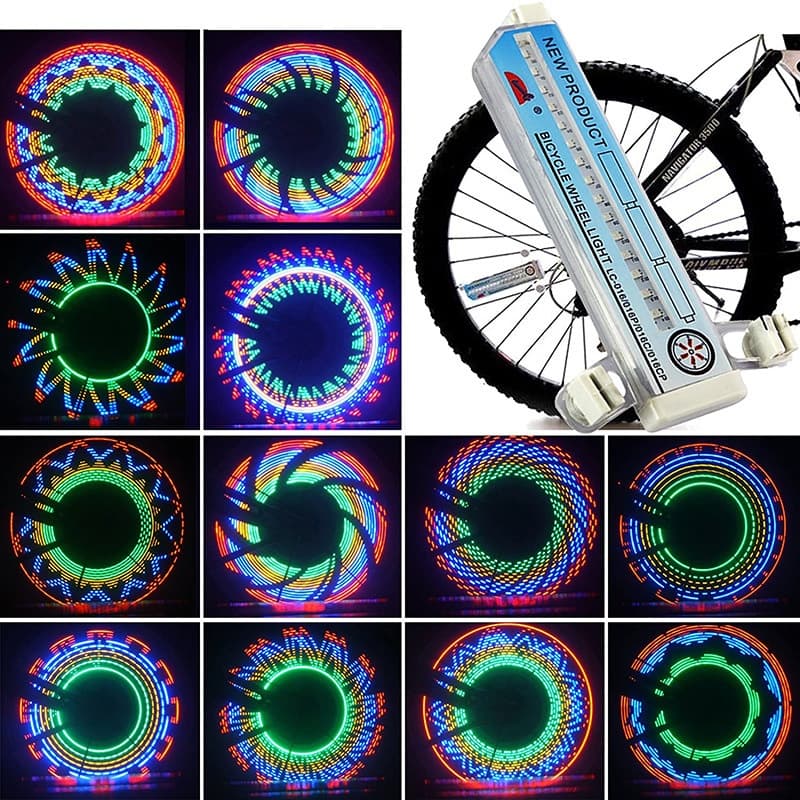 Luzes De Pneu Da Bicicleta Motocicleta Lanterna 32 Flash LED Falou Roda Lâmpada Ao Ar Livre Ciclismo MTB Estrada Acessórios