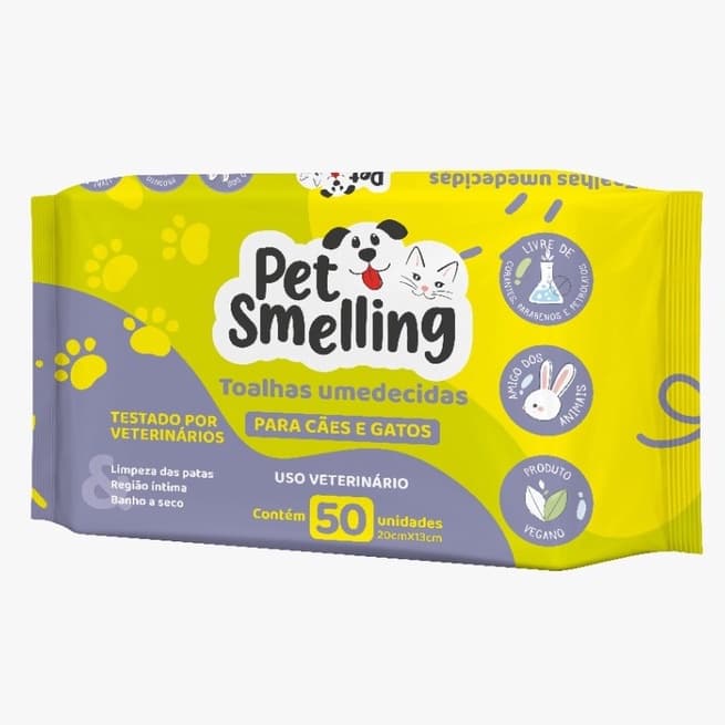 Lenço / Toalha Umedecida Premium - Pet - Para Cães E Gatos - Limpeza Total - Pet Shop