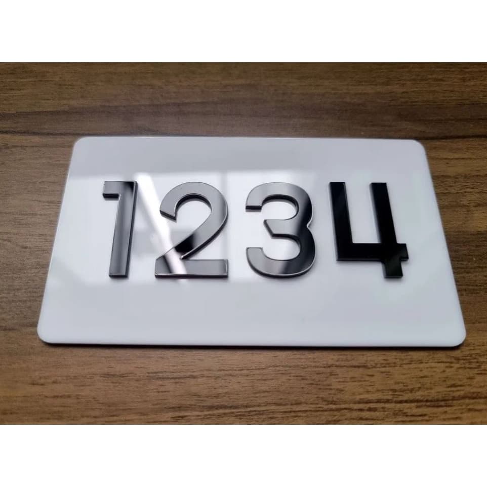 Números Para casa, Acrílico Com numero Residencial, Placa com Números 4 Números