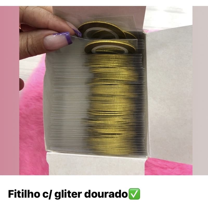 Fio de decoração de unha fita de decoração kit c 5