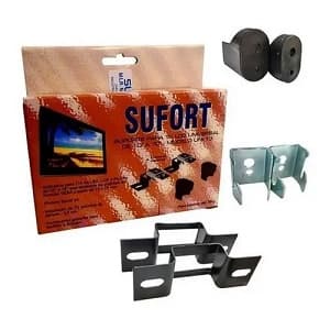 Suporte fixo universal 10" até 100" uni-10 sufort, fica igual quadro na parede ou painel