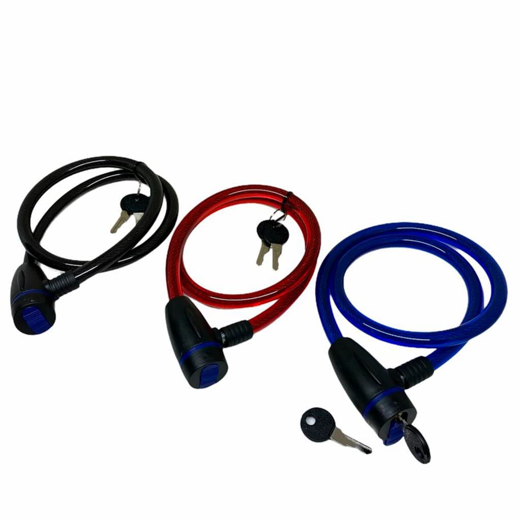 Cadeado Trava P/ Bicicleta Moto Bike Corrente Com 2 Chaves 13mm 80cm