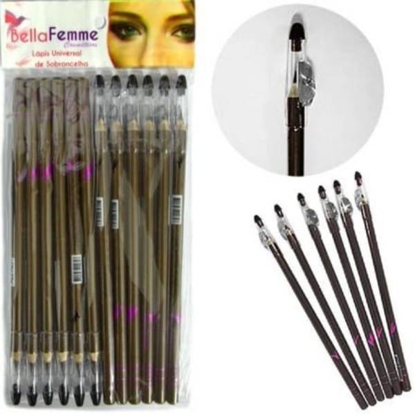 Bella Femme Bf10002 Lapis P/olhos Marrom Cartela 12 Unidades