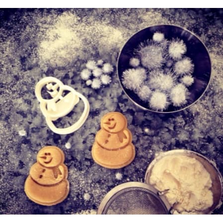 Cortador / Forma para Biscoito De Natal Formato "Iceman" Boneco de Neve Impressão 3D Bolacha, Cookie, Massa, Pasta Americana.