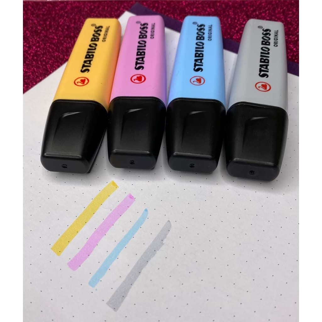 caneta para Marcar texto Stabilo Boss Pastel Avulsa
