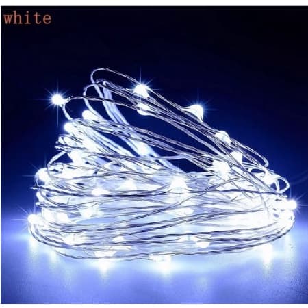 Cordão De Luz Fio Fada Lindo Iluminação Branco Frio ou Branco Quente 3 /5/ 10 metros - ENVIO IMEDIATO