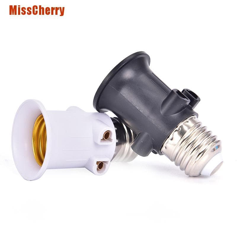 Misscherry Adaptador De Lâmpada Pbt À Prova De Fogo E27 / Base De Suporte Para Soquete Com Plugue Da Ue