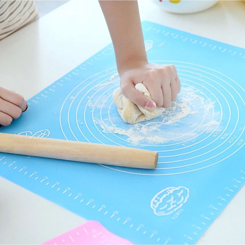 Tapete Culinário de Silicone 50 x 40 Cm Antiaderente Confeitaria Massa Cozinha Em Geral