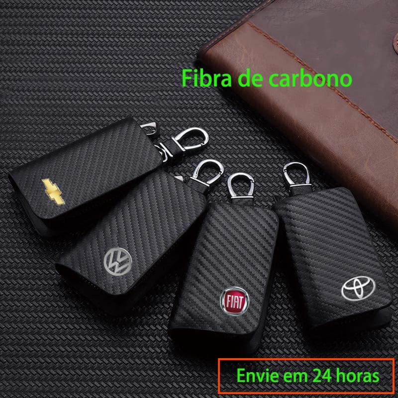 Chaveiro para Carro Couro genuíno Protetor de chave do carro