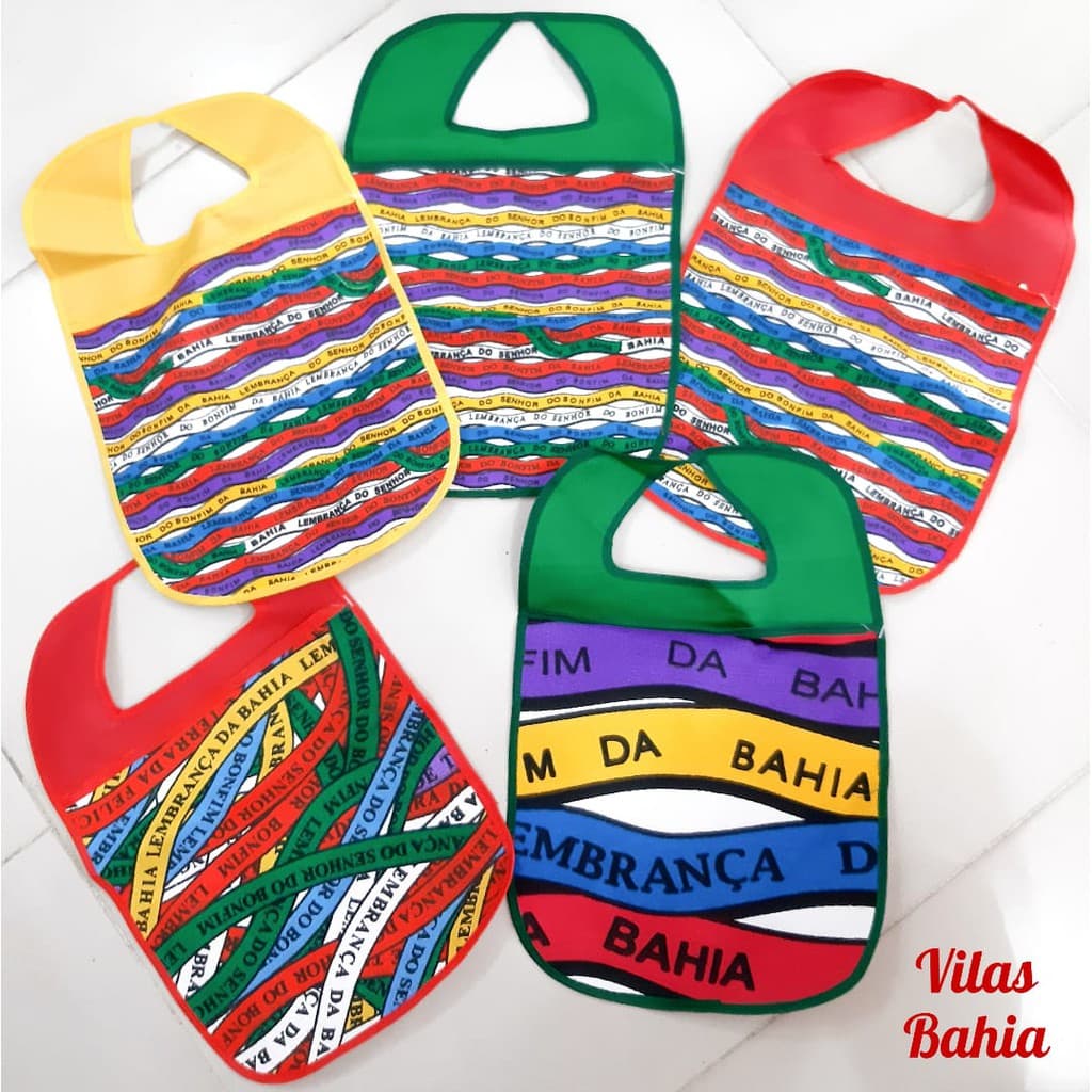 Lixeira Lixinho para Carro Estampas da Bahia e Fitas Senhor do Bonfim