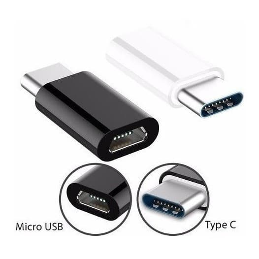 Adaptador Micro Usb Femea X Tipo C Macho Moto Z