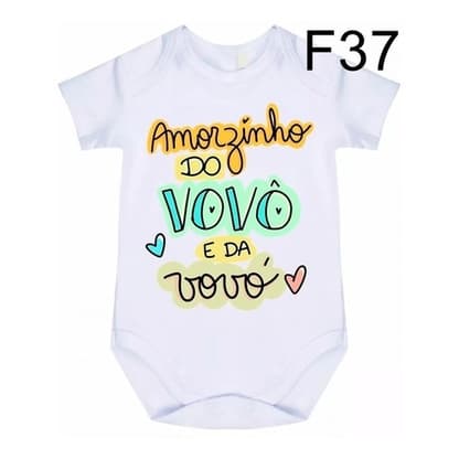Body Bebê Frases Amorzinho Do Vovô E Da Vovó F37