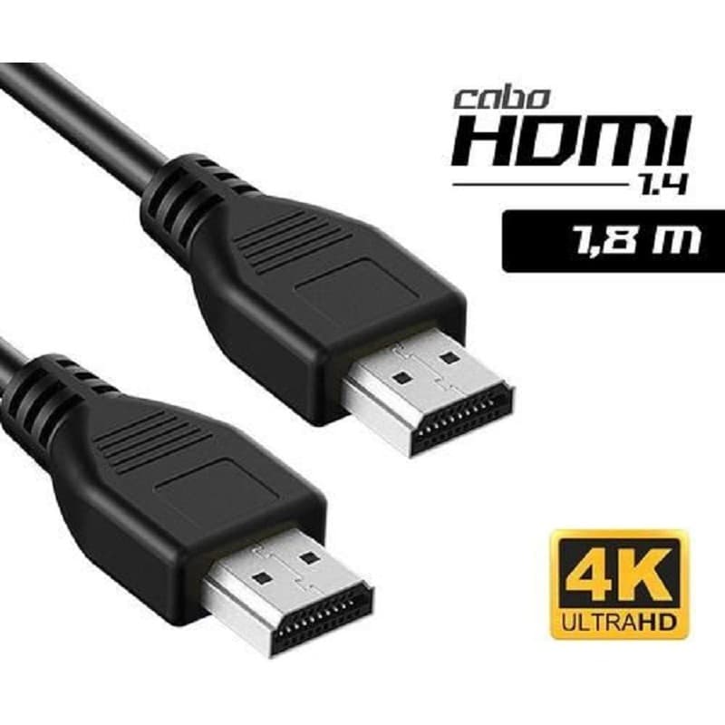 Cabo HDMI 1.4 HS1018 High Speed com Ethernet 1,8m