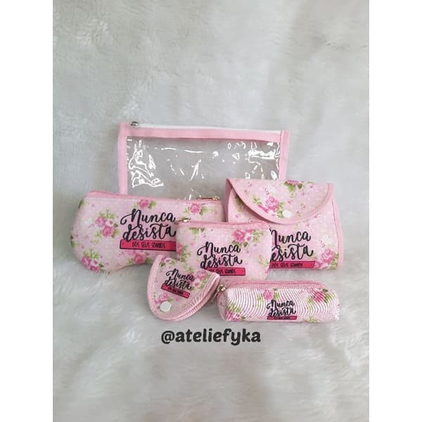 kit de necessaire essencial para bolsa dia das mães dia da mulher
