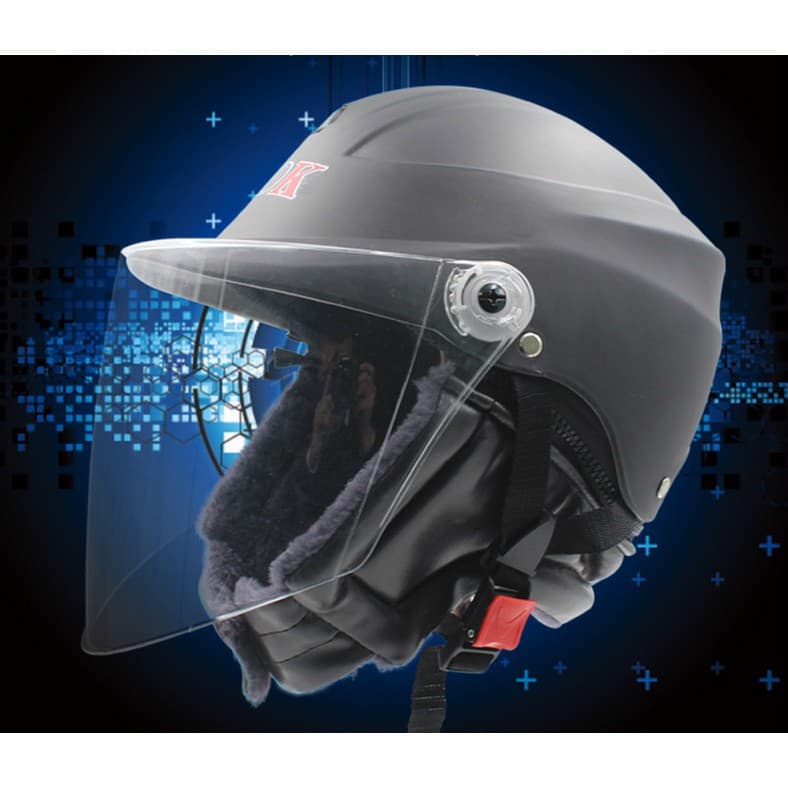 Capacete Unissex Para Motocicleta E-Bike Moto Scooter Com Gola Meio