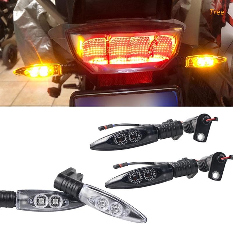 Árvore 2x Motocicleta LED Sinal De Volta Compatível Com R1200gs F800 F650gs F700 GS F800 GT R1200 Aventura R1200 R S1000