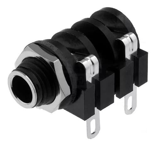 Conector Jack P10 Mono Fêmea De Painel Amphenol Acjm-mhs