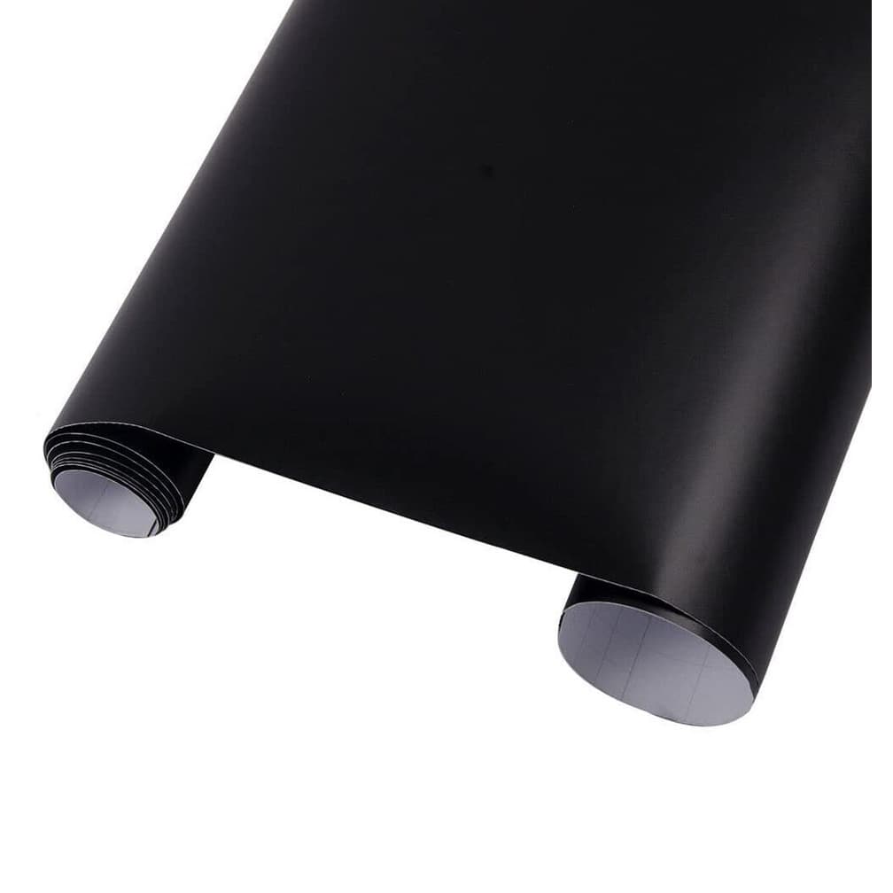 Adesivo Preto Liso 2m x 45cm Plastico Auto Colante rolo