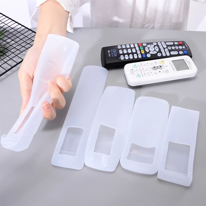 1pç Capa Protetora De Silicone Antipoeira À Prova D'água Para Controle Remoto Da TV/Ar Condicionado