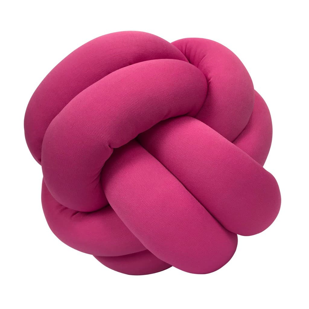 Almofada no escandinavo dupla malha lisa Rosa Pink