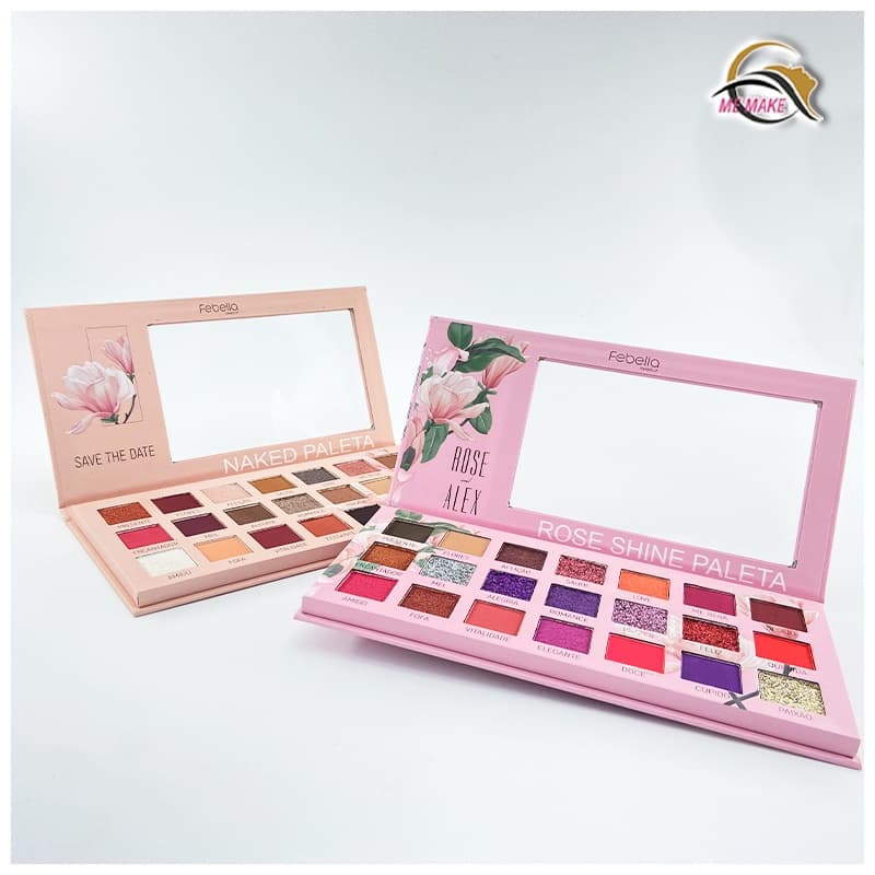 Paleta de Sombras Febella 21 Cores – Naked e Rose and Alex