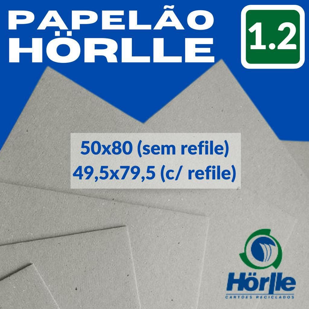 Papelão Holler 1.2mm c/ 4 Unid (Cartão Cinza H45 Hörlle) 1,2 1.2 1,2mm