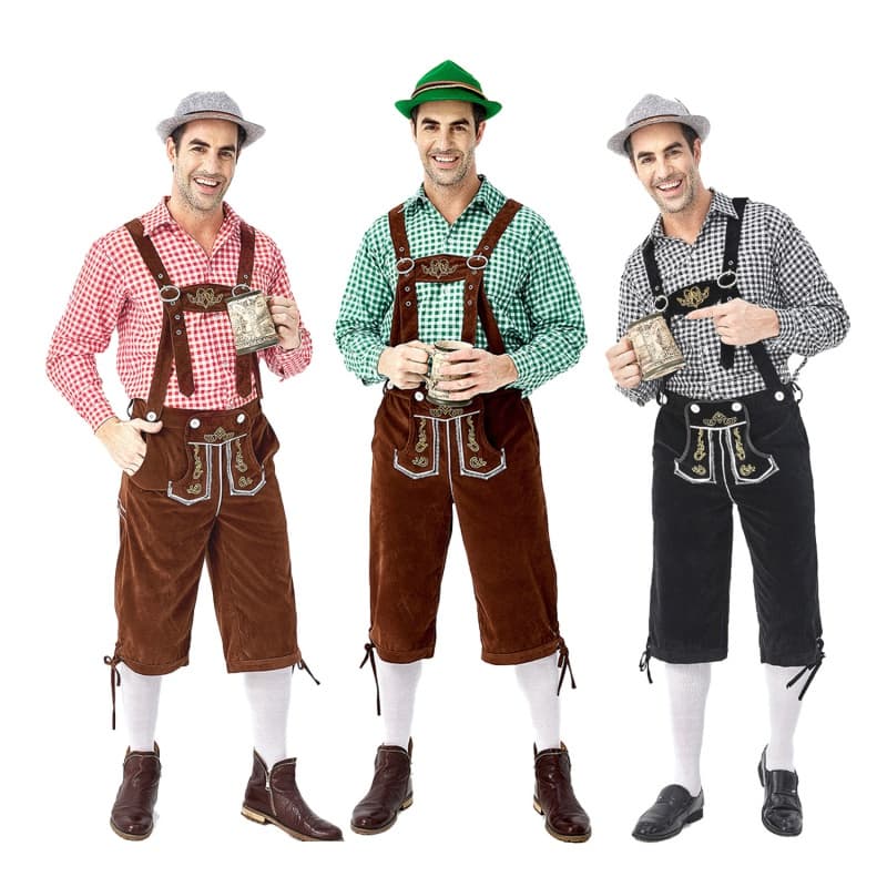 Fantasia Oktoberfest Alemão De Halloween Masculina Palco Adulto Cosplay