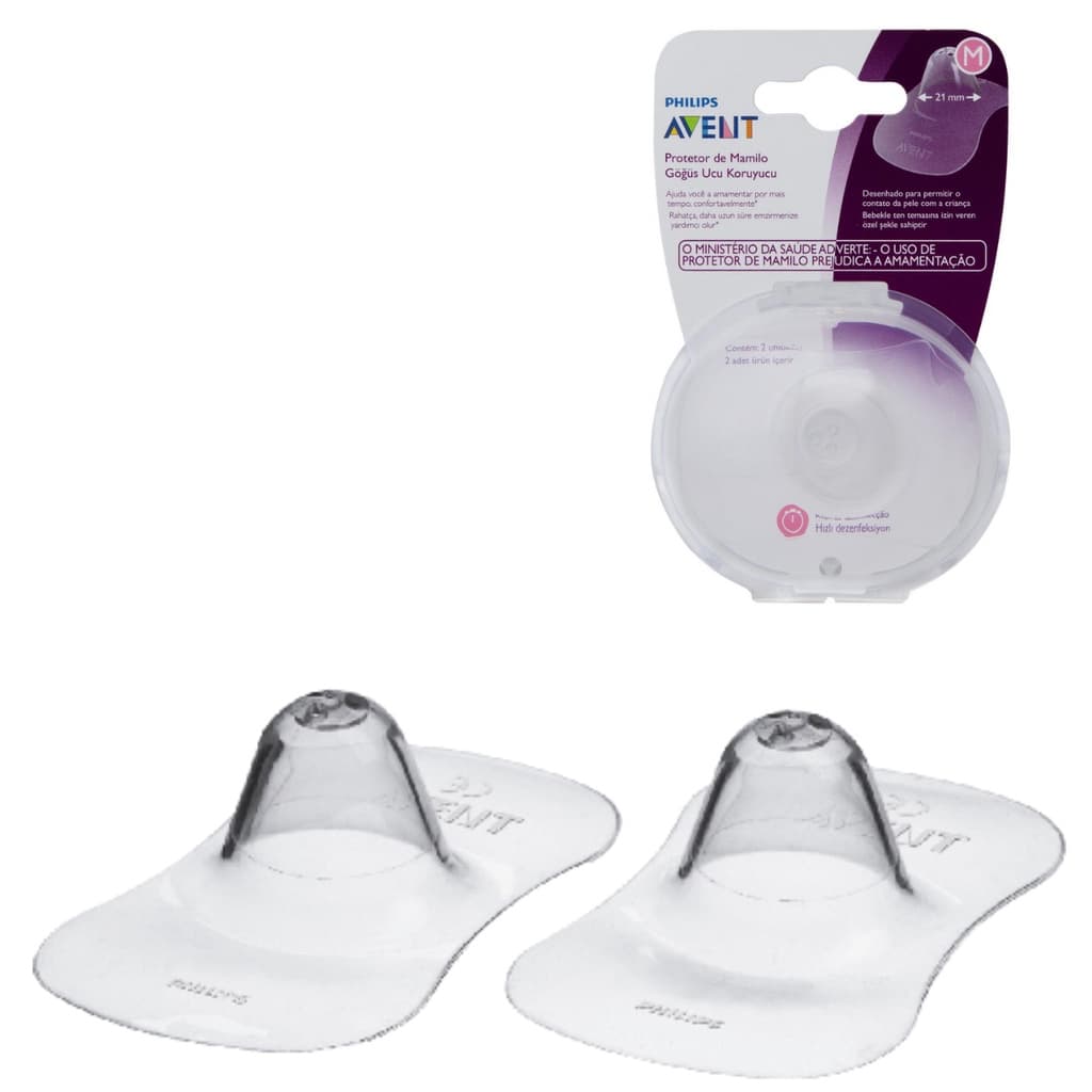 Concha de amamentação protetor de seios Avent Silicone