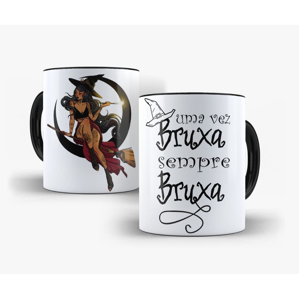 Caneca Bruxinha - Uma Vez Bruxa Sempre Bruxa