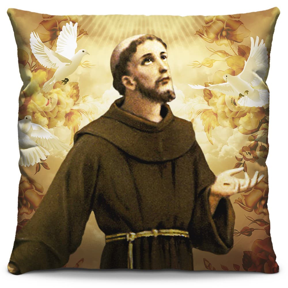 Capa De Almofada 40 x 40 Religiosa Santo