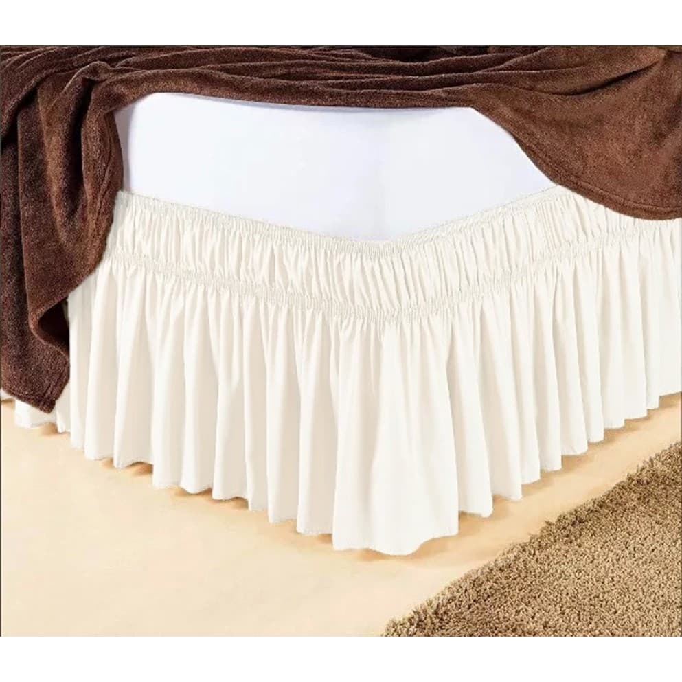 Saia Box Para Cama Casal Padrão Palha