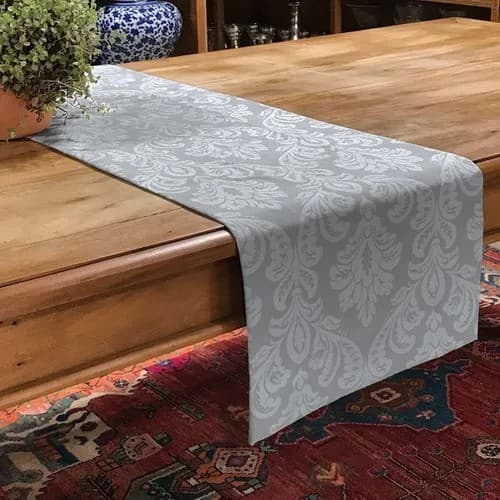 Caminho Trilho De Mesa Jacquard 2,20 X 0,40 Decorativo