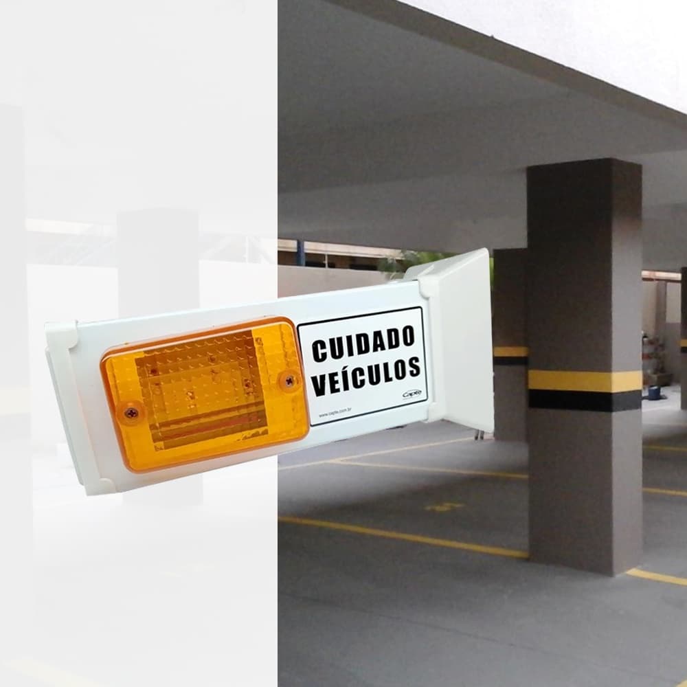 Sinalizador de garagem veicular Capte aviso visual sem som Mini