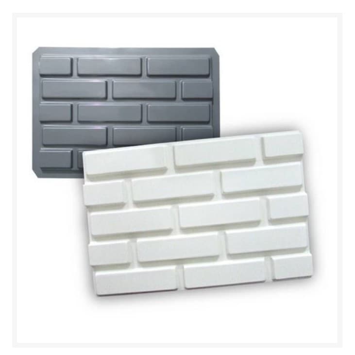 Molde Forma ABS 1,5mm Placa Tijolinho liso Gesso Cimento