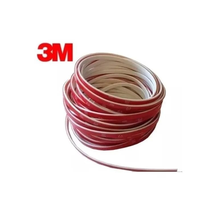 Friso Branco De 6mm Para Grade Parachoque Rolo De 4 Metros