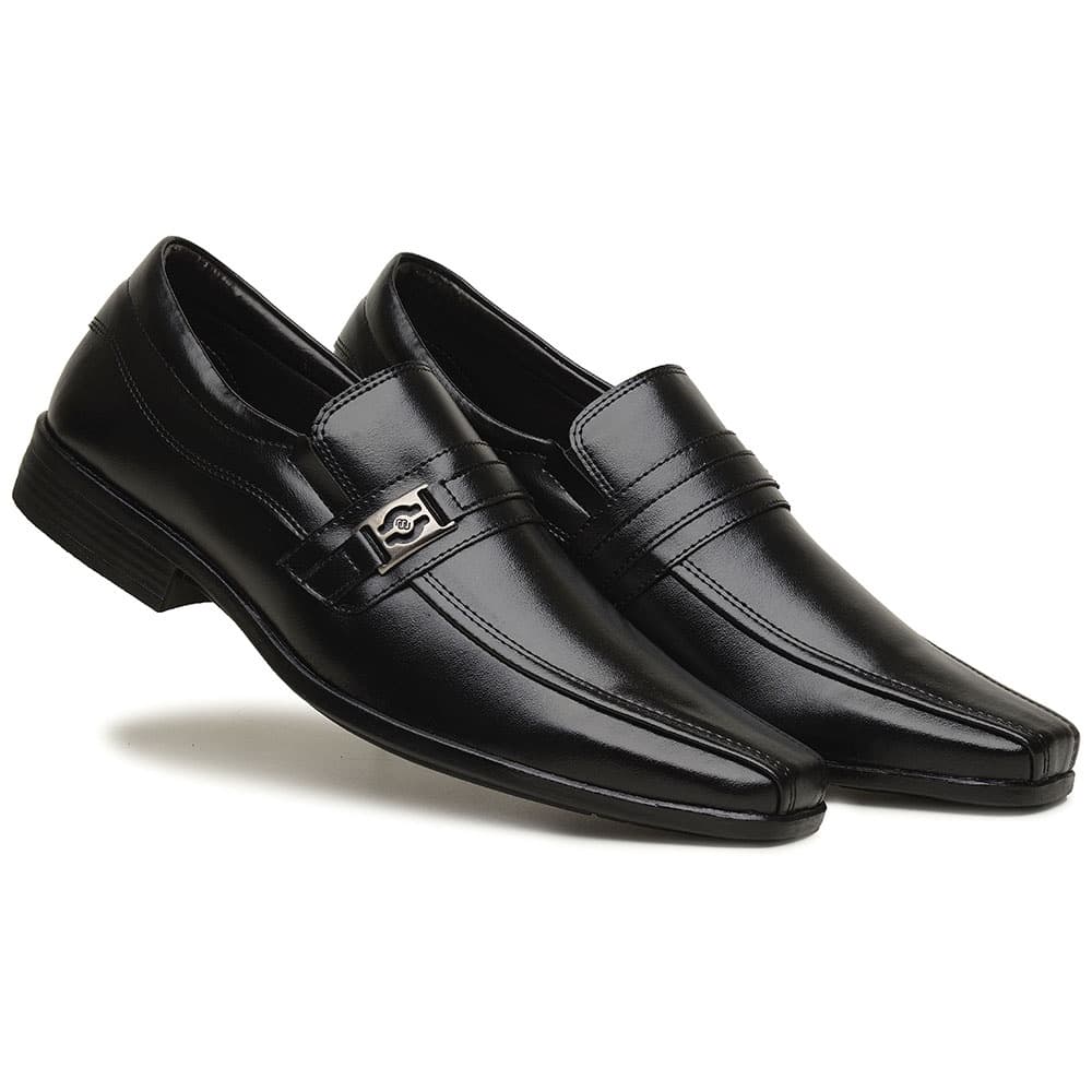Sapato masculino social borracha em gel elástico confortável envio em 24hrs