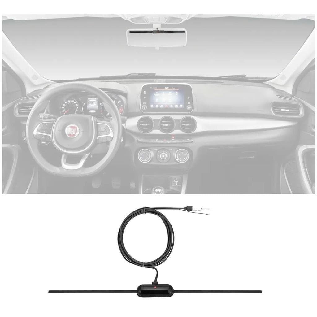 Antena Radio Am Fm Para-brisa Para Carro Universal Interno