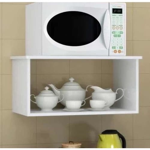 Suporte Para Microondas Nicho Mdf 15mm Branco 60x25x40
