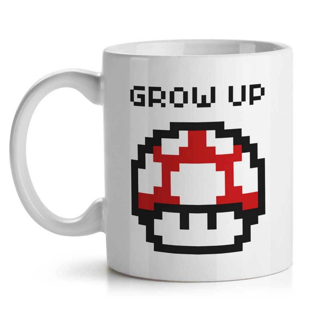 Caneca Cogumelo Pixel Grow Up - Yaay
