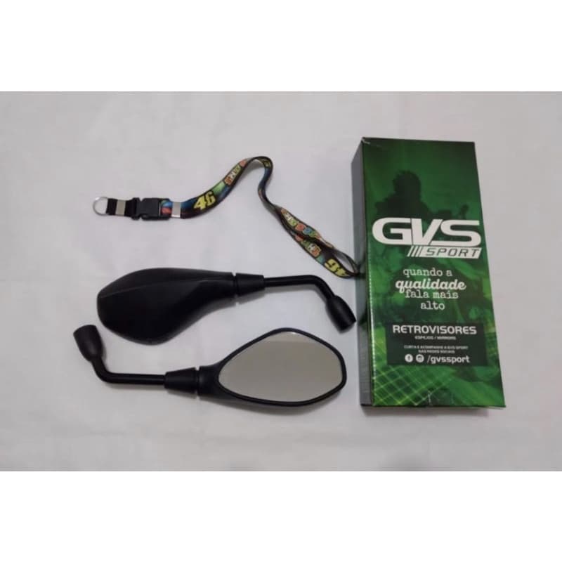Retrovisor Bmw F800 Gvs Lente Comum Fixo Titan 160 Par e Todas Motos Honda