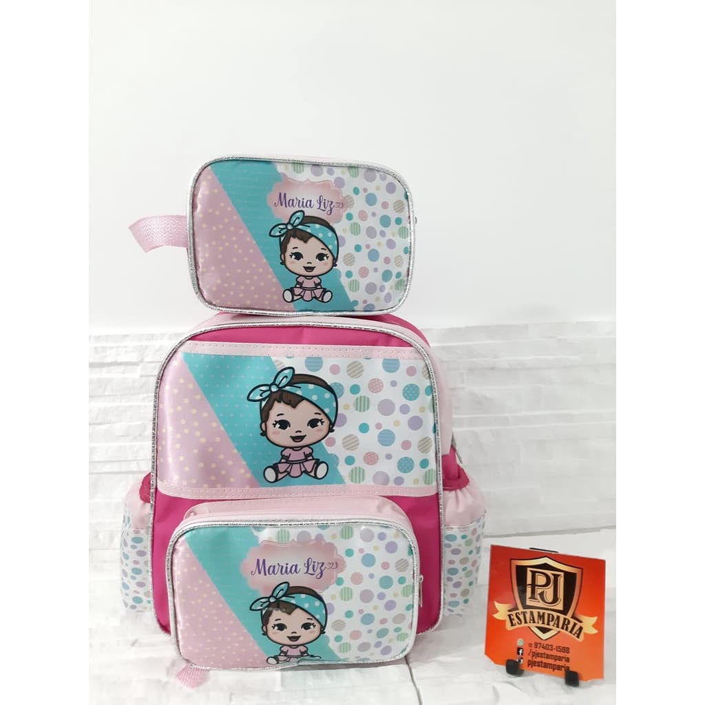 Mochila Infantil Feminina  com  Nécessaire