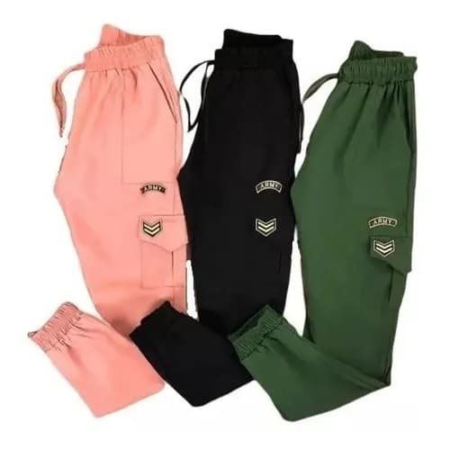Calça Feminina Estilo Militar Soltinha Outono-inverno