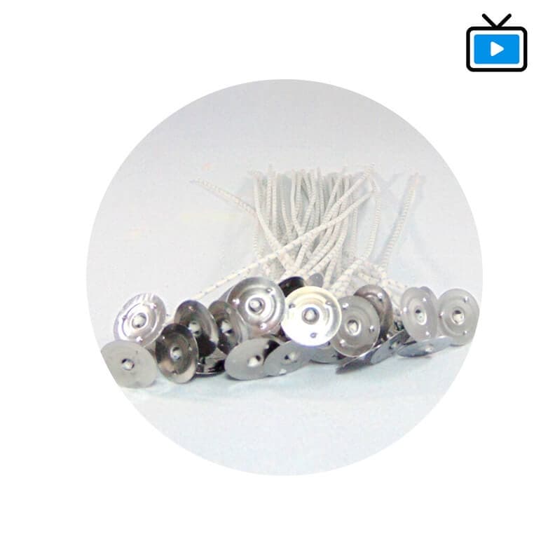 100 Pavios para vela com 18cm com Ilhos e Cobre