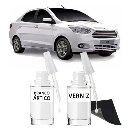 Tinta Tira Risco Automotivo Ford Ka Cor Branco Ártico Uso Profissional