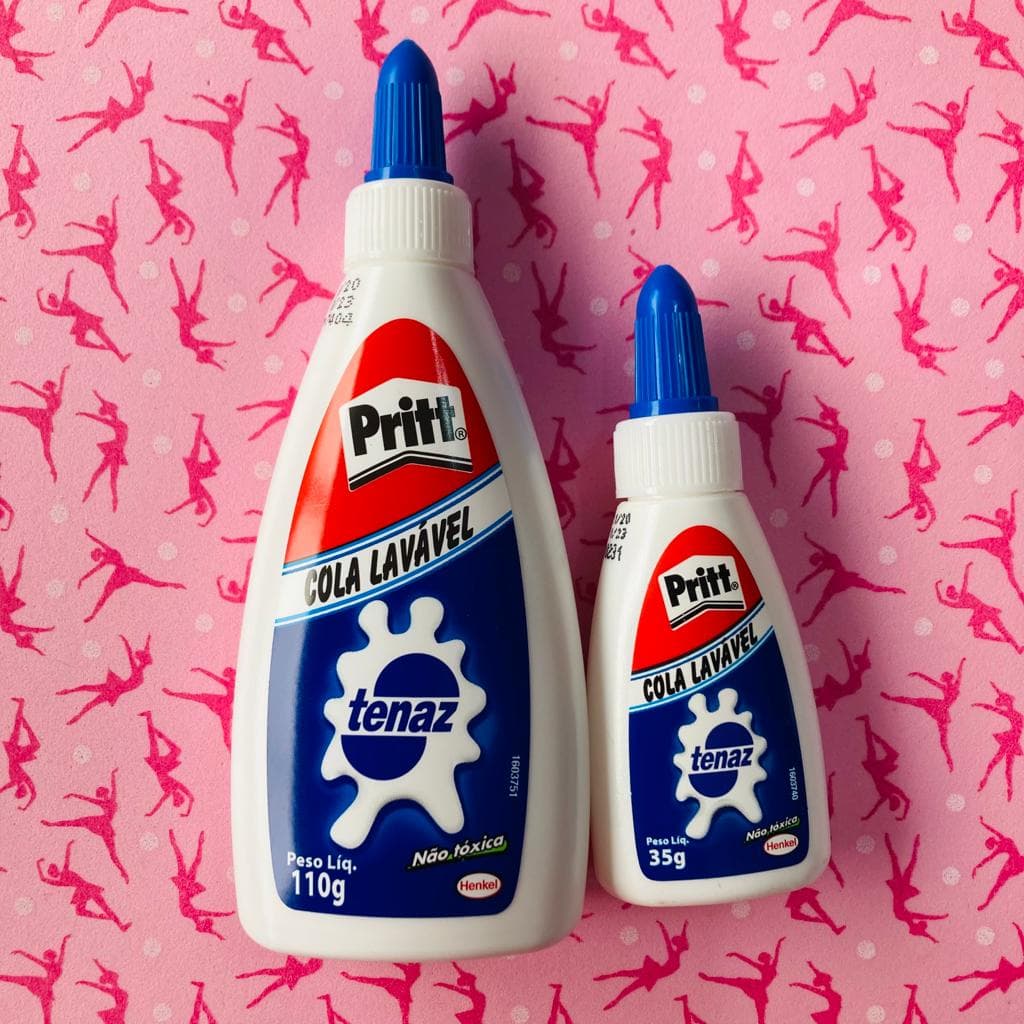 Cola Branca Líquida com 35g e 110g marca Tenaz Pritt