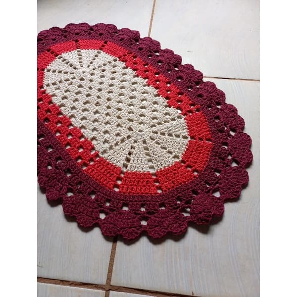 TAPETE DE CROCHÊ PARA PORTA